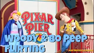 Woody and Bo Peep Flirting at DCA