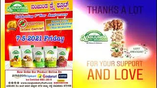 NANJUNDA DRYFRUITS 1st year ANNIVERSARY CELEBRATION IN COVID CARE CENTER TUMKURU