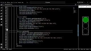 Traffic signal using HTML, CSS and JavaScript | making traffic signal #javascript #htmlcss #bca