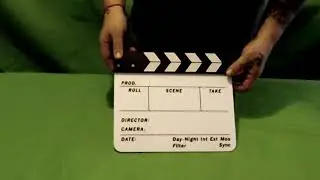 The Unboxing - the directors movie slate .