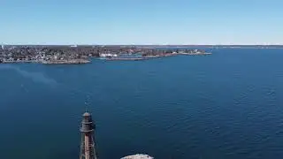 Chandler Hovey Park and Marblehead Light Tower - Marblehead City 4K