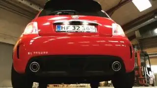 2012 Fiat 500 twin-air by Abarth Sound with Abarth exhaust