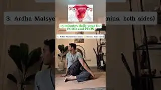 PCOS yoga flow for hormonal balance | 15-min daily yoga for periods & wellbeing #shorts #youtube