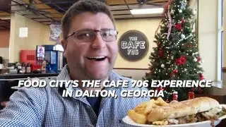 FOOD CITY'S THE CAFE 706 EXPERIENCE IN DALTON, GA/Christmas Merch and Marty Moose Glass Mug!