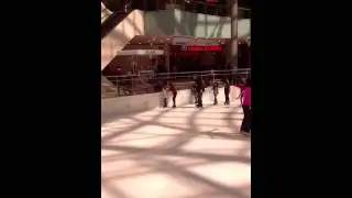 Ice skating Dallas Gallaria
