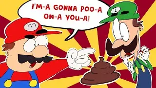 Mario Poops on Luigi (10 Year Anniversary HD Remake)