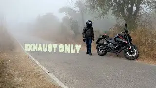 Foggy day + POV + raw exhaust = pure cinema