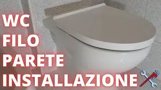 Installazione WC filo muro con scarico a terra
