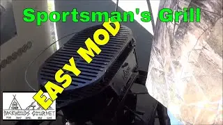 Lodge Sportsman's Grill Small Modification Makes it Easier to Handle