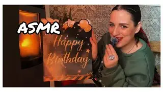 ASMR:🎂MIS REGALOS DE CUMPLE🎂 Susurros cerca del micro, tapping y más ✨