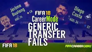FIFA 18 GENERIC TRANSFER FAILS