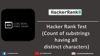 HackerRank - Online Coding Tests |  CSharp |  C# Interview Questions | CodeWithAnkitSahu
