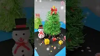 How to Make a 3D Christmas Tree with Paper 🎄✨#Shorts #DIY #Christmas