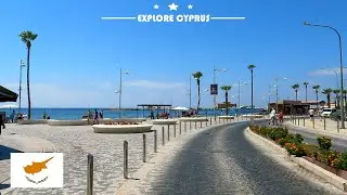 DRIVING from RIKKOS BEACH to PAPHOS CITY WATERFRONT in CYPRUS 4K (60fps)