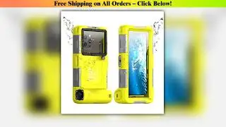 Multi-functional, durable, waterproof, 15m/50ft, universal 6.9 inch waterproof phone case, IP68,