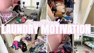 EXTREME LAUNDRY MOTIVATION 2022 | TWO DAY LAUNDRY ROUTINE | WASH FOLD REPEAT | CLEANING MOTIVATION |