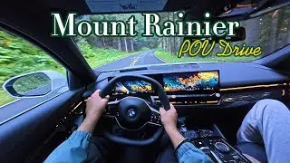 BMW 530i xDrive POV Drive Through Mount Rainier | Turbo Sounds