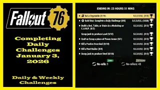 Completing Daily Challenges For January 3, 2026 - Fallout 76 Daily Challenges Guide