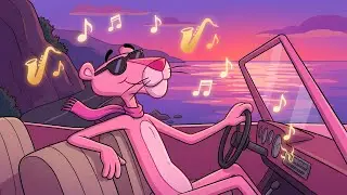 A Cozy Night with Pink Panther | Smooth Jazz Music for Relax & Focus