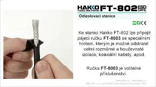 Odizolovac&iacute; stanice Hakko FT-802 (kompletn&iacute; popis)
