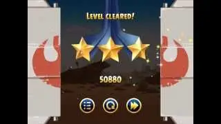 Angry Birds Star Wars Level 1-17 Tatooine. 3 stars