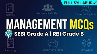 Management MCQs for SEBI Grade A & RBI Grade B | Complete Syllabus Coverage| RPA Academy