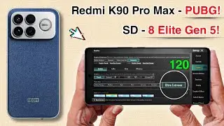 Redmi K90 Pro Max Pubg Test, Redmi K90 Pro Max Bgmi Test - Graphics Test.!🔥
