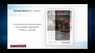 Concorde &ndash; Lead Acid Aircraft Battery Airworthiness
