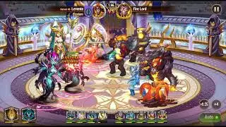 Hero Wars - Fire Lord with only 2 dark and 2 light Titans W3D5