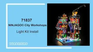 Yeabricks Light kit Install in the Lego NINJAGO City Workshops 71837