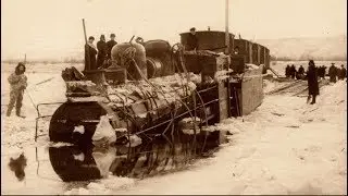 Извлечение затонувшего паровоза / Recovery of a sunken locomotive - 1911