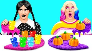 Wie Man Einen Riesigen Regenbogen- Und Schwarzen Pizza Macht Challenge |Lustige Situationen BooGaGa