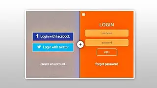 Login Form Using HTML and CSS | How to Make Login Form with Social Links