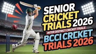 Senior Cricket Trials 2026 || Inter District Cricket Trials || BCCI Cricket Trials 2026