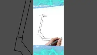 How to draw an Electric Scooter