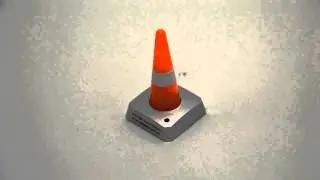 Blinking Traffic Cone