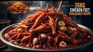 INSANE 26KG Chicken Feet Pickle 🐔 | Step-by-Step Crazy Pickled Chicken Feet Recipe