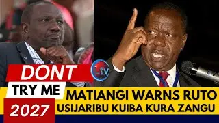Matiang&rsquo;i warns Ruto over misuse of state machinery DONT TRY STEALING MY VOTES 2027