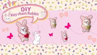 DIY Little Bunny | Dari bahan kawat bulu & sterofoam bisa buat gantungan kelinci seimut ini ❗❗😱