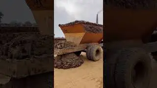 Brick clay mixing machine || Panvel machine for brick field #ytshort