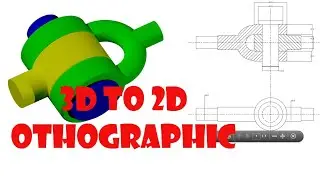 Assembly drawing of knuckle joint || Orthographic projection || Auto CAD 2018