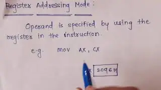 19.4 Register addressing mode