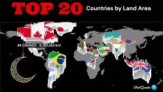 #Mapping  | Top 20 Largest Countries by Land Area