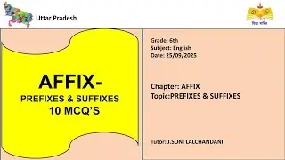(06th English UP)Affix- Prefix & Suffix