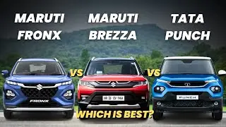 🔥Maruti Fronx vs Maruti Brezza vs Tata Punch🔥| fronx vs brezza |fronx vs punch|tata punch vs brezza