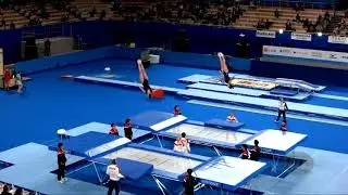 Russian Federation 2 (RUS) W - 2019 Trampoline Worlds, Tokyo (JPN) - Qualification Synchro R2