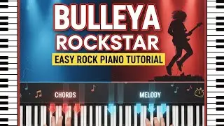 🔥 Play Bulleya on Piano | Rockstar Bollywood Rock Song Tutorial (Step-by-Step) 88studiolko Hindi