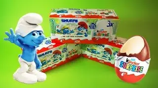 KINDER SURPRISE eggs SMURFS: THE LOST VILLAGE 2017 movie✔