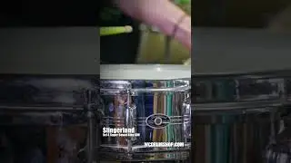 Vintage Slingerland Chrome Over Brass Snare (Sound King!) #shorts