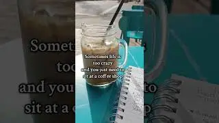 Enjoying life one sip at a time #coffeeshopvibes #coffeebeverages #espressotalks #peaceful